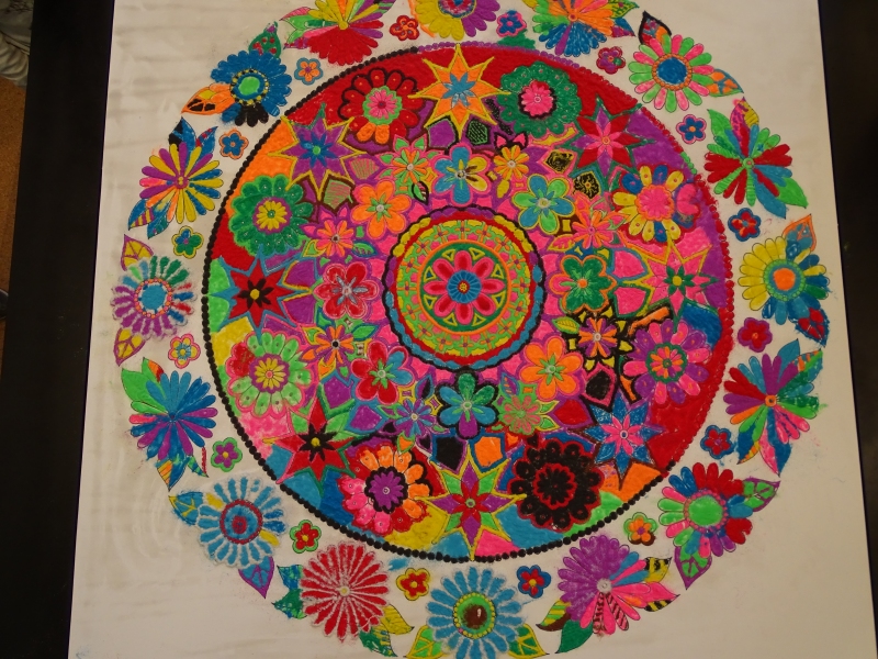 Mandala 2015 A Completed Community Sand Painting