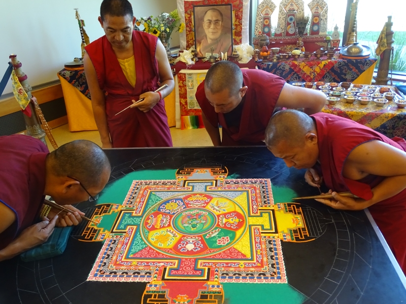 Mandala 2015 - Monks Working on Day 3