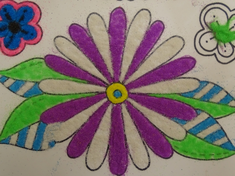 Mandala 2015 - Community Sand Painting Flower Detail