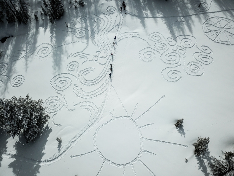 Snow Drawing