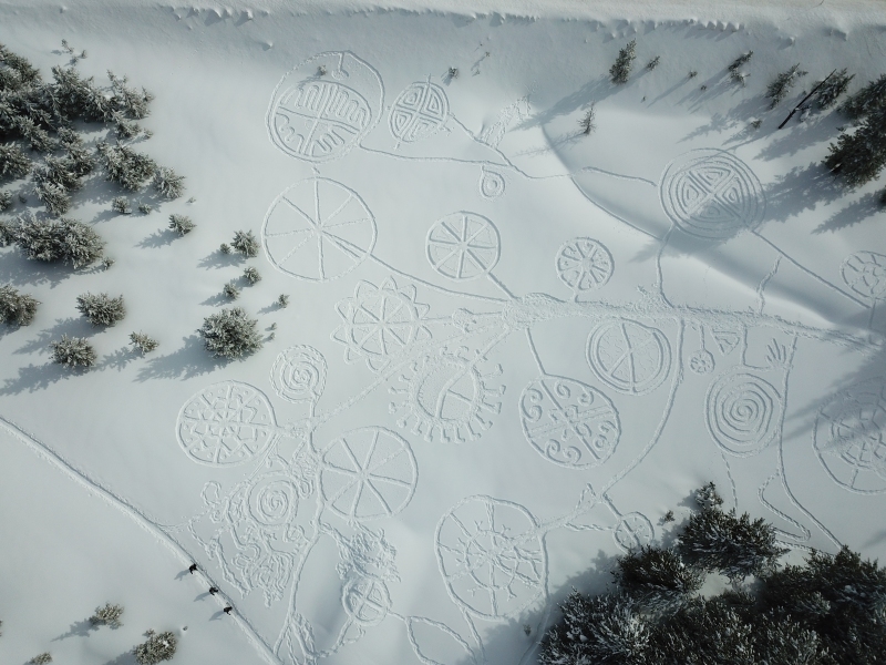 Snow Drawing