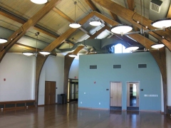 View of Library Hall Toward Kitchen