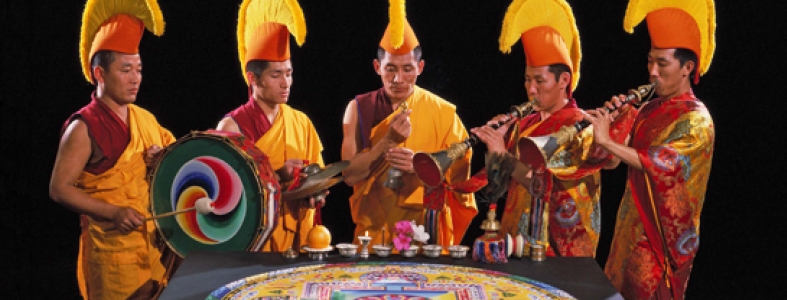 Drepung Loseling Monks Banner