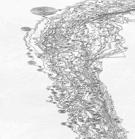 2014 snow drawing on Lake Catamount