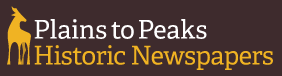 Plains to Peaks Historic Newspapers Logo