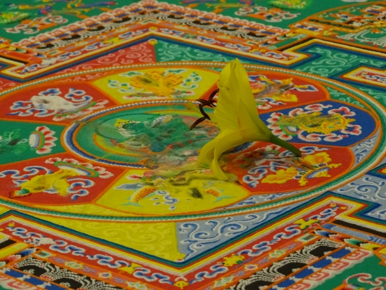 The heart of the mandala is destroyed.