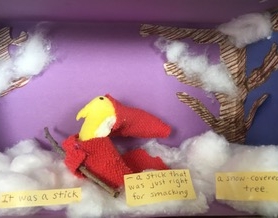 The Snowy Day by Ezra Jack “Peeps” by Meghan Hanson-Peters - Entry 34