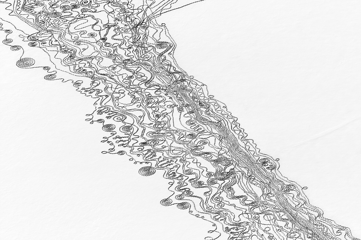 We Are the Water snow drawing